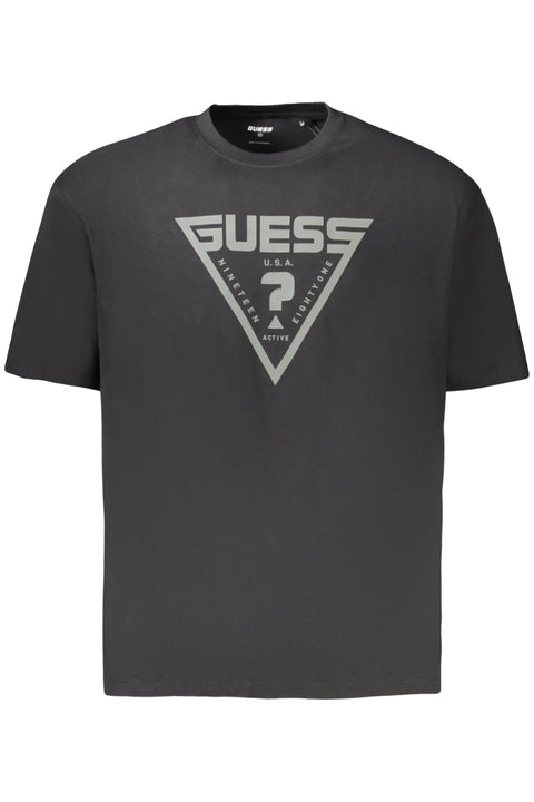 Guess Jeans T-Shirt Maniche Corte Uomo Nero