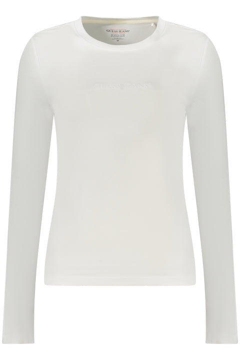 Guess Jeans T-Shirt Maniche Lunghe Donna Bianco