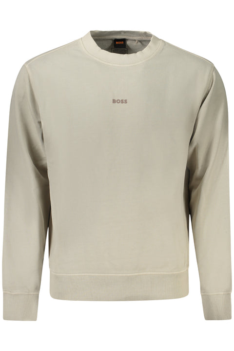 Hugo Boss Felpa Senza Zip Uomo Beige
