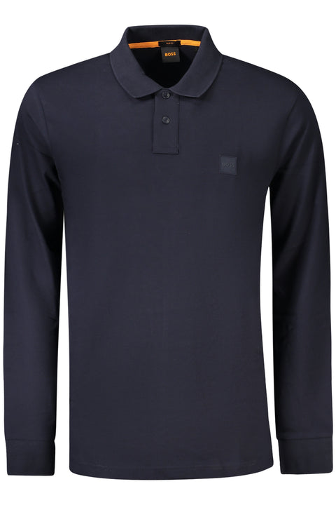 Hugo Boss Polo Maniche Lunghe Uomo Blu