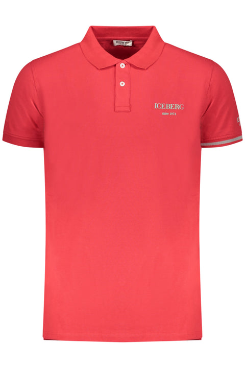 Iceberg Polo Maniche Corte Uomo Rosso