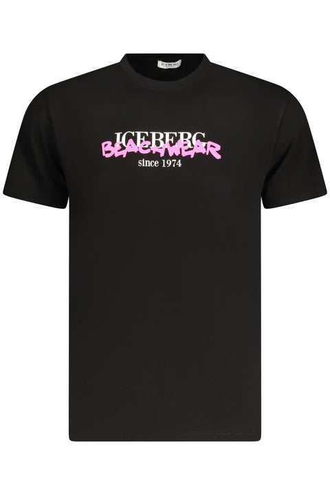 Iceberg T-Shirt Maniche Corte Uomo Nero