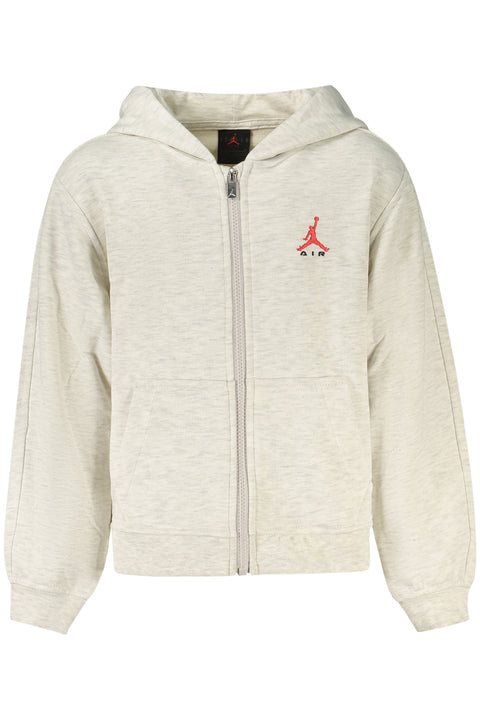 Jordan Felpa Con Zip Bambino Grigio