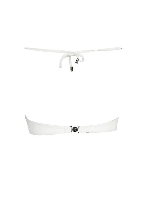 Karl Lagerfeld Beachwear Costume Parte Sopra Donna Bianco