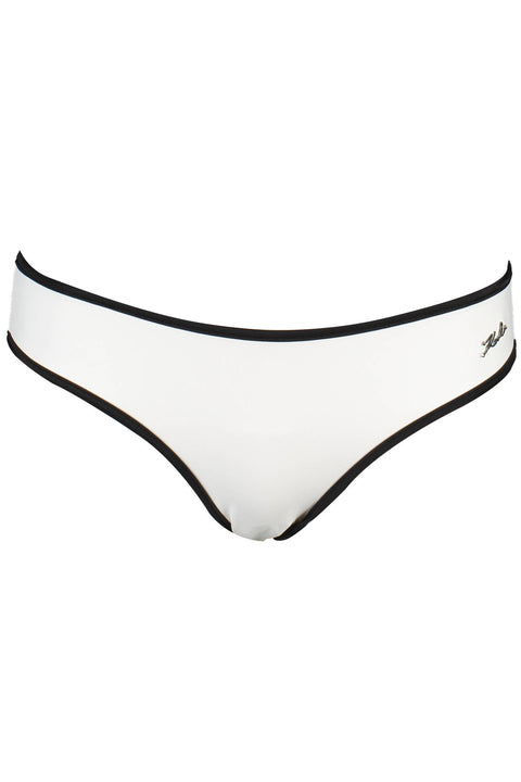 Karl Lagerfeld Beachwear Costume Parte Sotto Donna Bianco