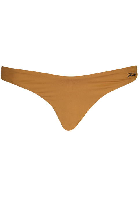 Karl Lagerfeld Beachwear Costume Parte Sotto Donna Marrone