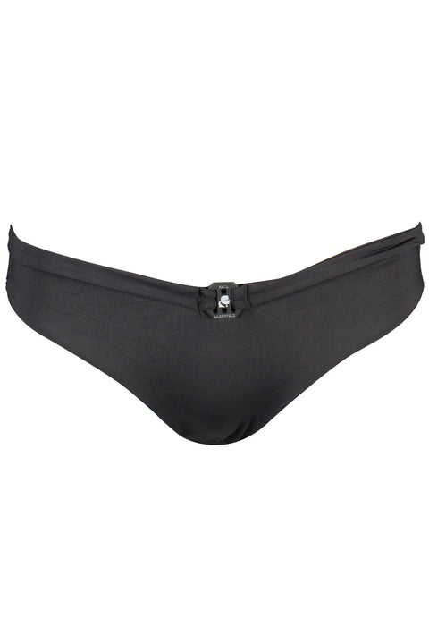 Karl Lagerfeld Beachwear Costume Parte Sotto Donna Nero