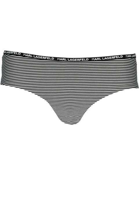 Karl Lagerfeld Beachwear Costume Parte Sotto Donna Nero