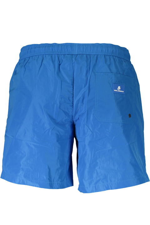 Karl Lagerfeld Beachwear Costume Parte Sotto Uomo Azzurro