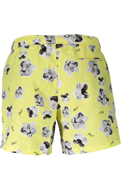 Karl Lagerfeld Beachwear Costume Parte Sotto Uomo Giallo