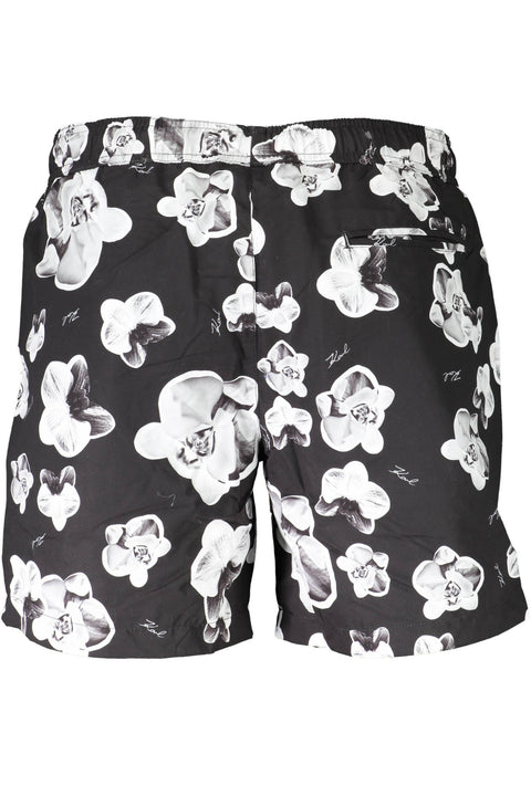 Karl Lagerfeld Beachwear Costume Parte Sotto Uomo Nero