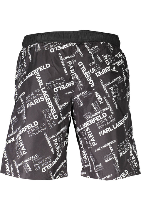 Karl Lagerfeld Beachwear Costume Parte Sotto Uomo Nero