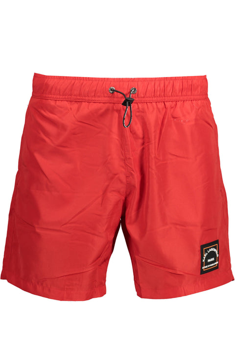 Karl Lagerfeld Beachwear Costume Parte Sotto Uomo Rosso