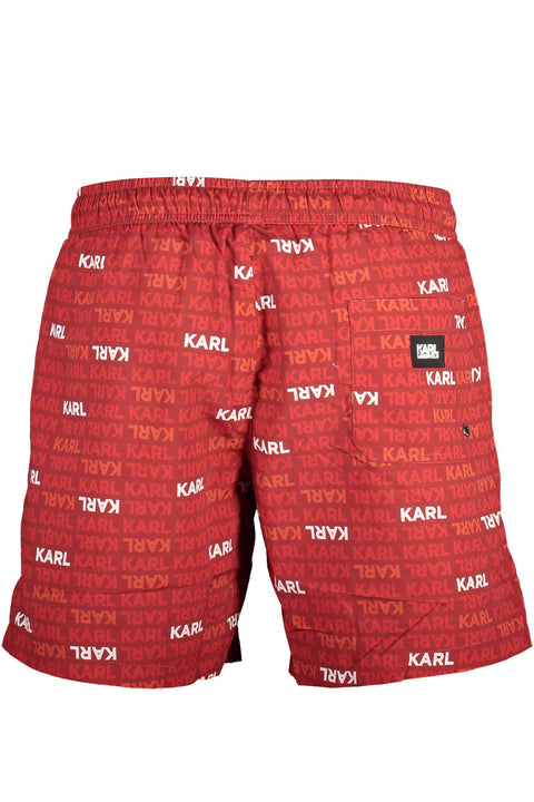 Karl Lagerfeld Beachwear Costume Parte Sotto Uomo Rosso