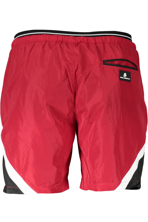 Karl Lagerfeld Beachwear Costume Parte Sotto Uomo Rosso