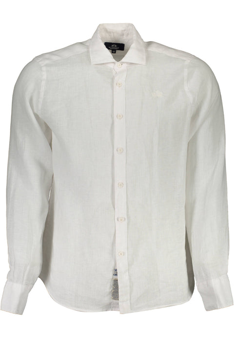 La Martina Camicia Maniche Lunghe Uomo Bianco
