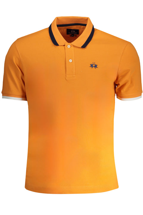 La Martina Polo Maniche Corte Uomo Arancio