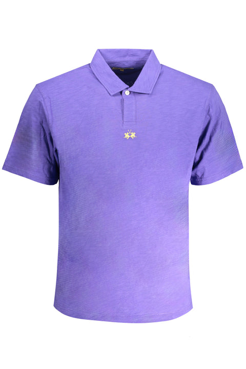 La Martina Polo Maniche Corte Uomo Viola