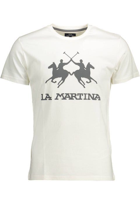 La Martina T-Shirt Maniche Corte Uomo Bianco