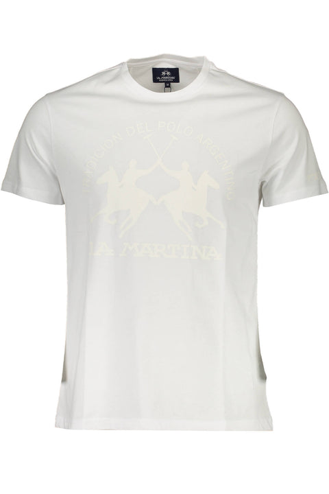 La Martina T-Shirt Maniche Corte Uomo Bianco
