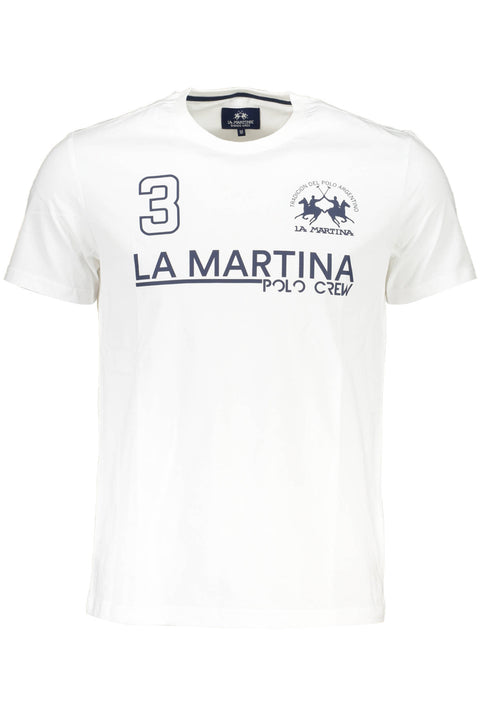 La Martina T-Shirt Maniche Corte Uomo Bianco