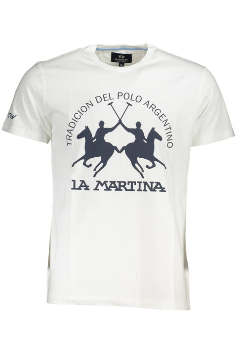 La Martina T-Shirt Maniche Corte Uomo Bianco