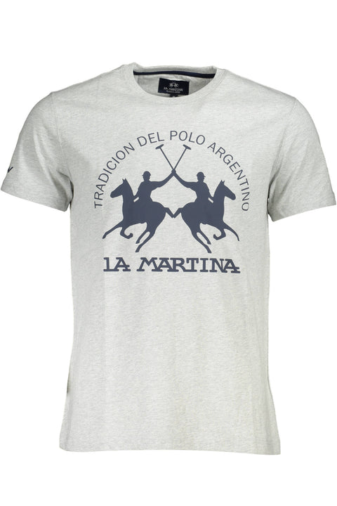 La Martina T-Shirt Maniche Corte Uomo Grigio