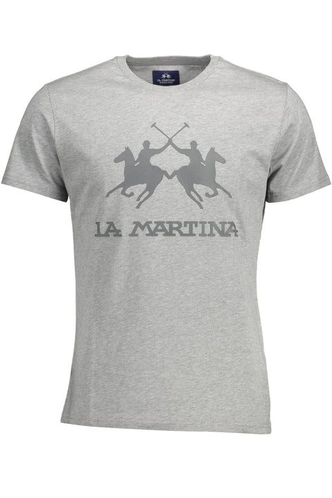 La Martina T-Shirt Maniche Corte Uomo Grigio