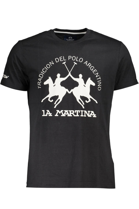 La Martina T-Shirt Maniche Corte Uomo Nero