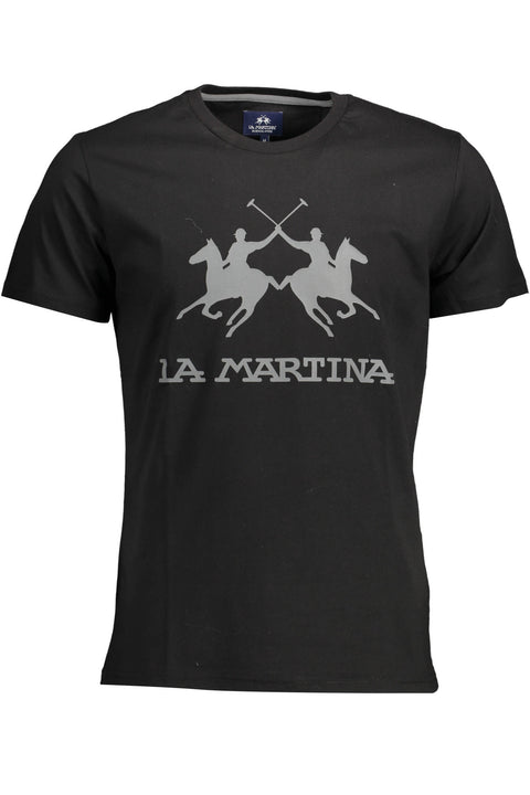 La Martina T-Shirt Maniche Corte Uomo Nero