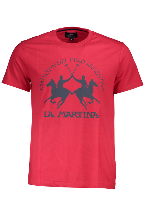 La Martina T-Shirt Maniche Corte Uomo Rosso