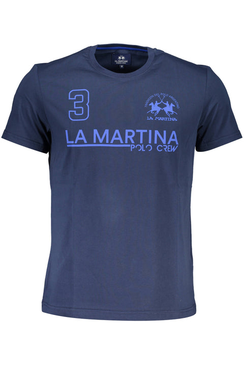 La Martina T-Shirt Maniche Lunghe Uomo Blu