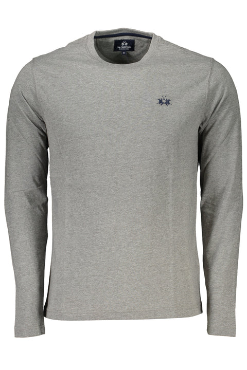 La Martina T-Shirt Maniche Lunghe Uomo Grigio