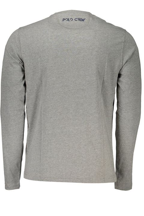 La Martina T-Shirt Maniche Lunghe Uomo Grigio