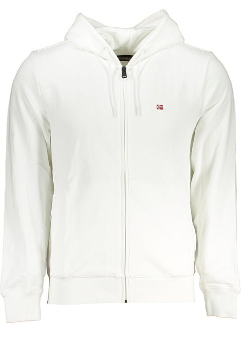 Napapijri Felpa Con Zip Uomo Bianco