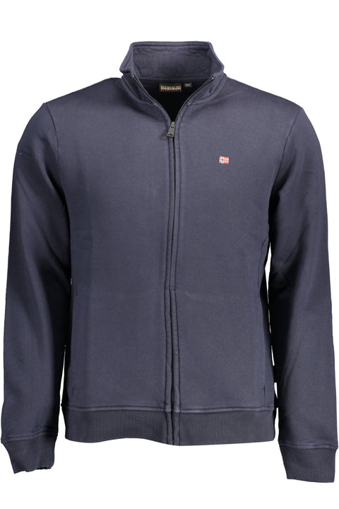 Napapijri Felpa Con Zip Uomo Blu