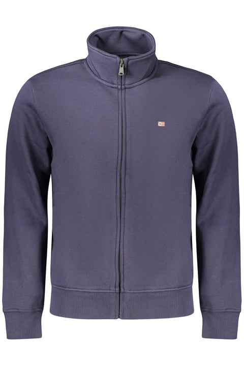 Napapijri Felpa Con Zip Uomo Blu