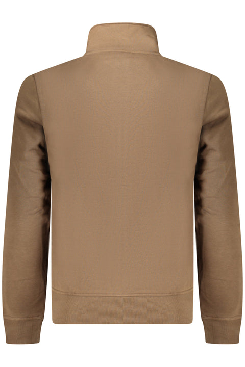 Napapijri Felpa Con Zip Uomo Marrone