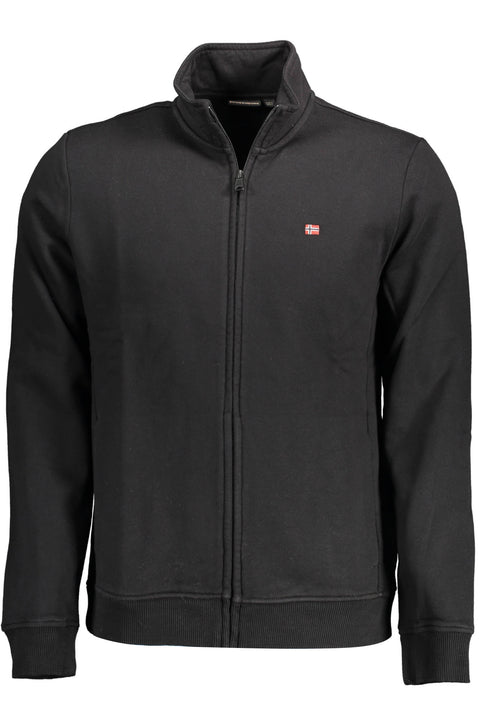 Napapijri Felpa Con Zip Uomo Nero