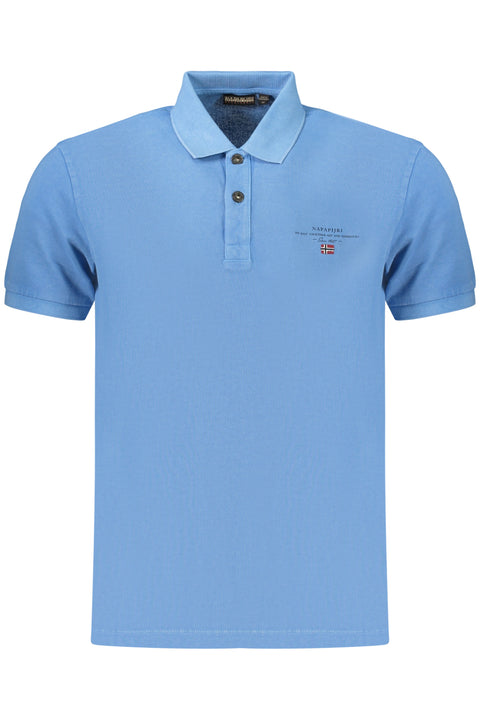 Napapijri Polo Maniche Corte Uomo Azzurro