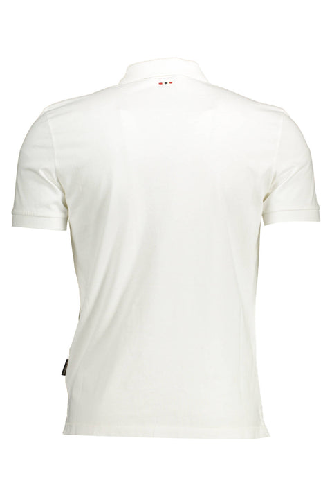 Napapijri Polo Maniche Corte Uomo Bianco