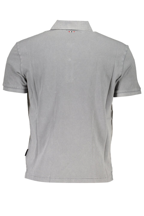 Napapijri Polo Maniche Corte Uomo Grigio