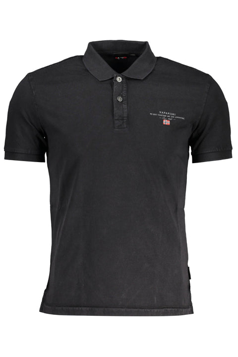 Napapijri Polo Maniche Corte Uomo Nero