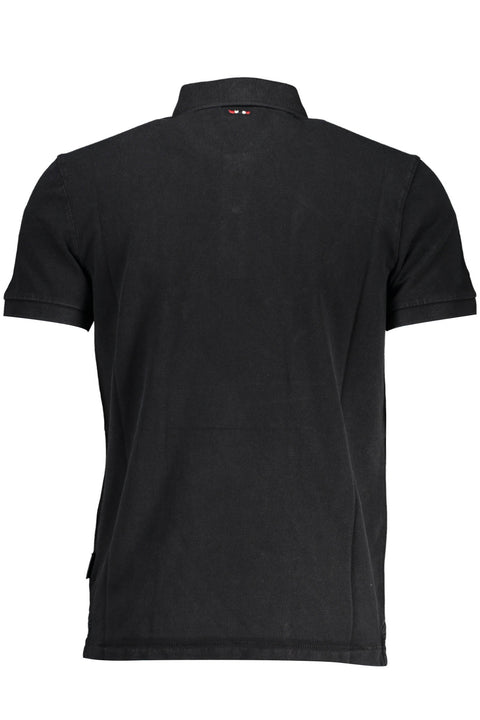 Napapijri Polo Maniche Corte Uomo Nero