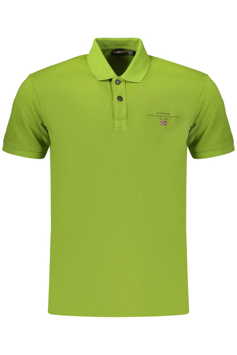 Napapijri Polo Maniche Corte Uomo Verde