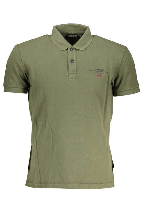 Napapijri Polo Maniche Corte Uomo Verde
