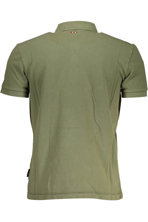 Napapijri Polo Maniche Corte Uomo Verde
