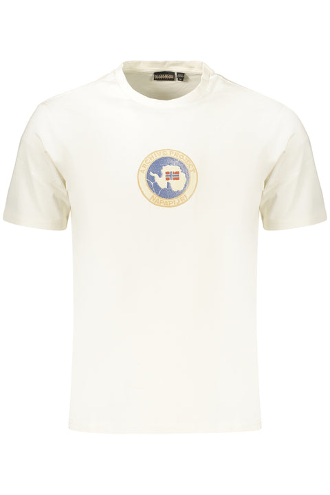 Napapijri T-Shirt Maniche Corte Uomo Bianco