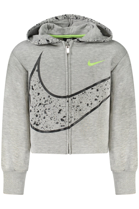 Nike Felpa Con Zip Bambina Grigio
