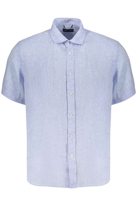 North Sails Camicia Maniche Corte Uomo Azzurro